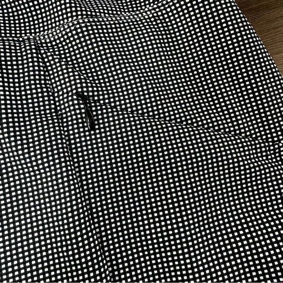 IBKUL Womens Swing Skort XL Black Mini Check UPF Pockets Golf Stretch Tennis - Picture 6 of 10